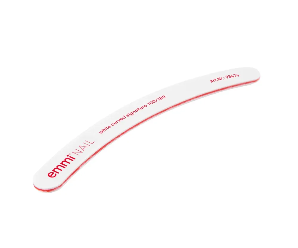 Ergonomicfeile white curved signature 100/180 (50er Pack)