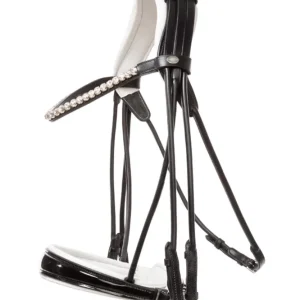 Fleur Kandare Black-Patent/White WB