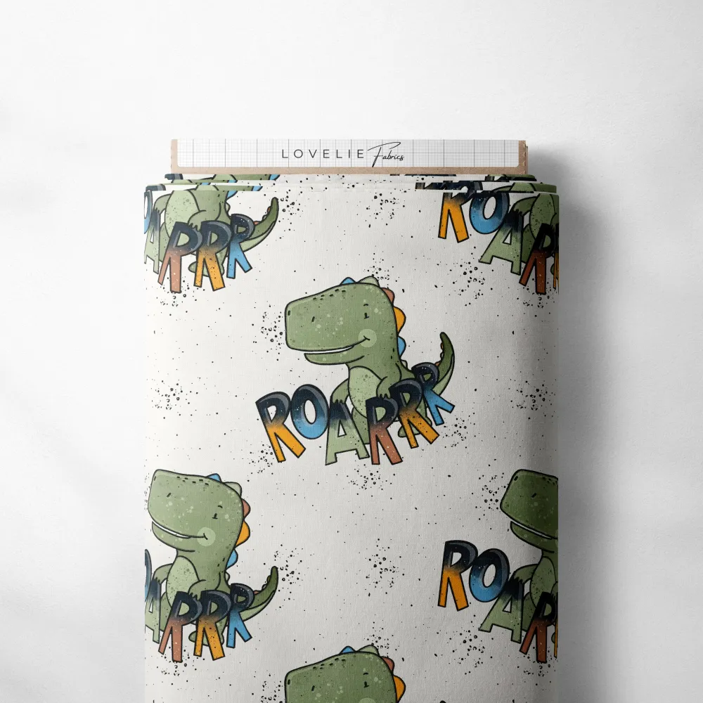 French Terry Dino Cool White