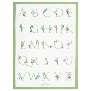 Geschirrtuch ABC Letter White