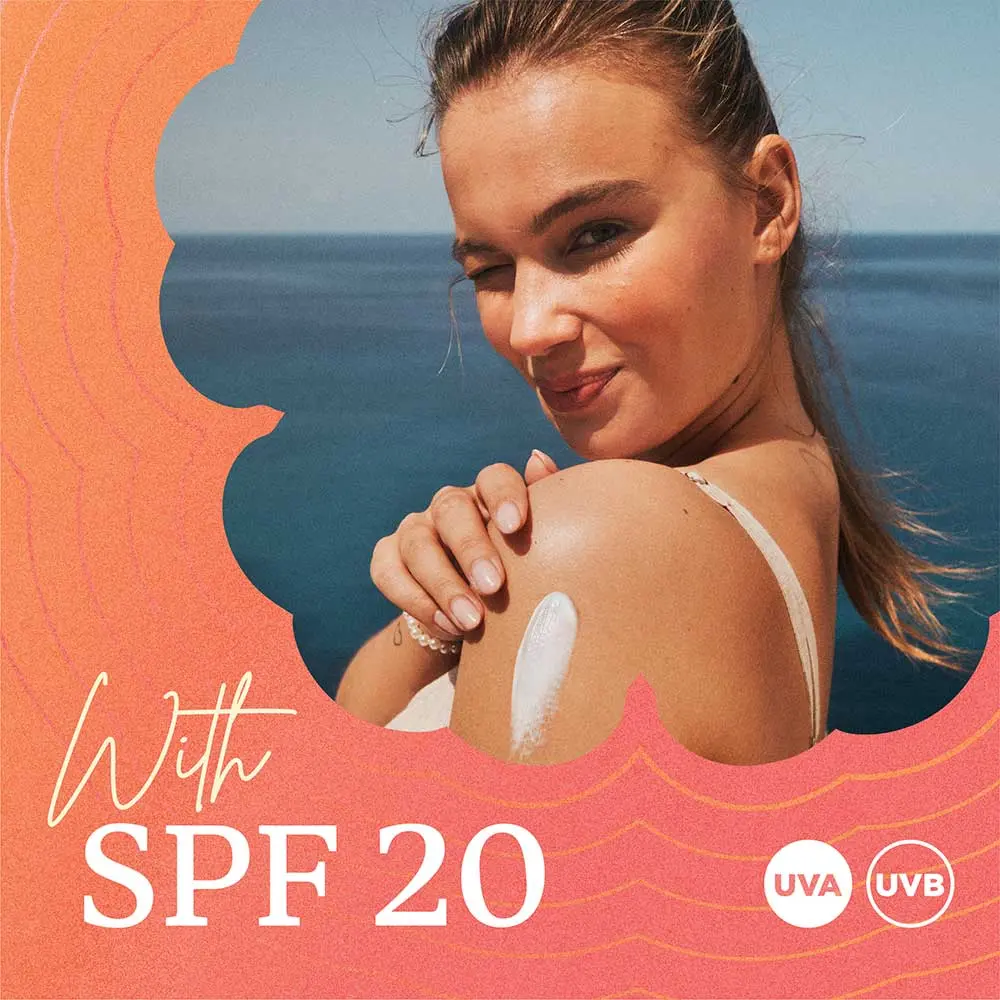 Glowing Protection Sunscreen Dry Oil Gel Water Resistant SPF 20