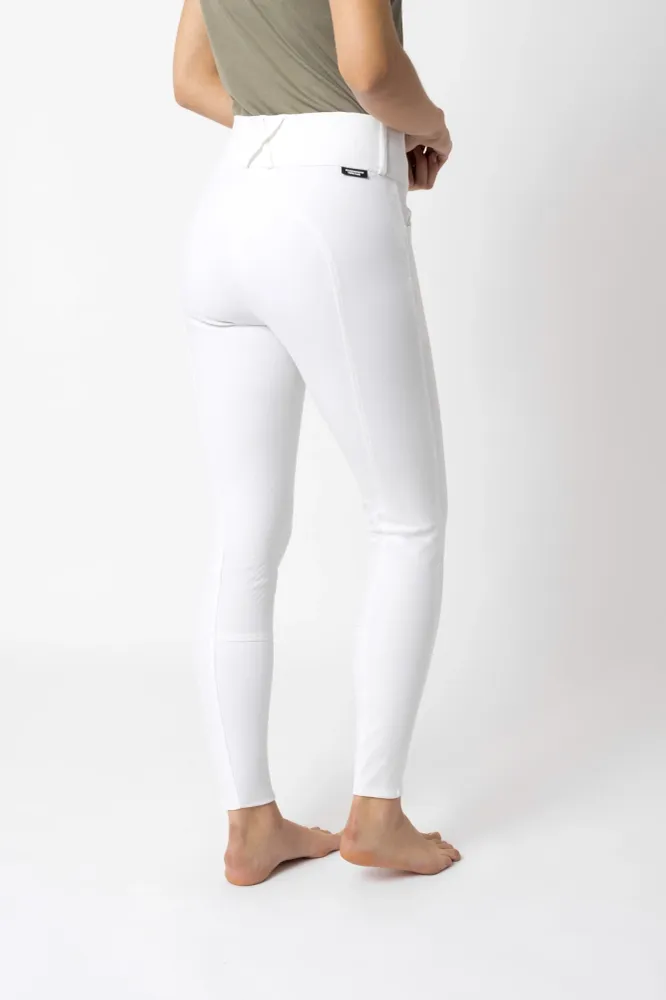 Grand Prix II Damen Reithose mit Kniebesatz white 38