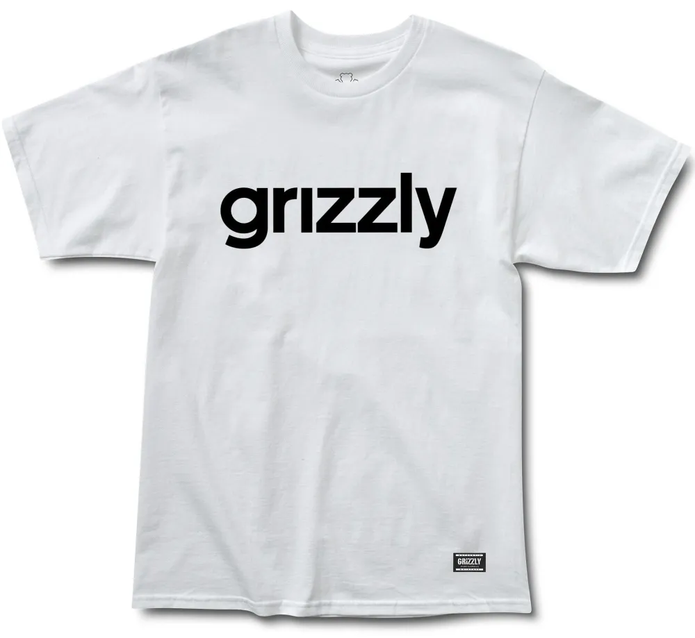 Grizzly Lowercase Tee White