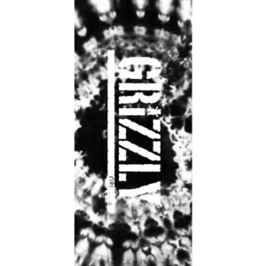 Grizzly Tie Dye Stamp Griptape Black White