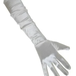 Handschuhe satinweiß 48 cm