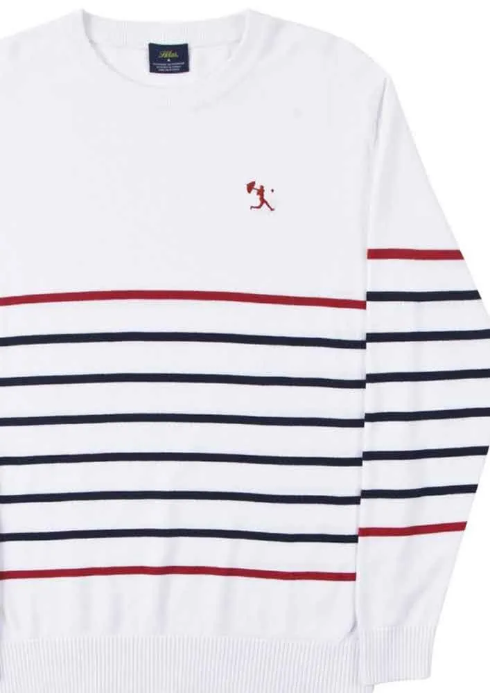 Helas Baller Crewneck Sweatshirt White