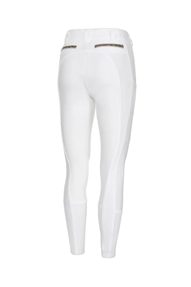 Henriette Grip Vollbesatzreithose für Damen White 68