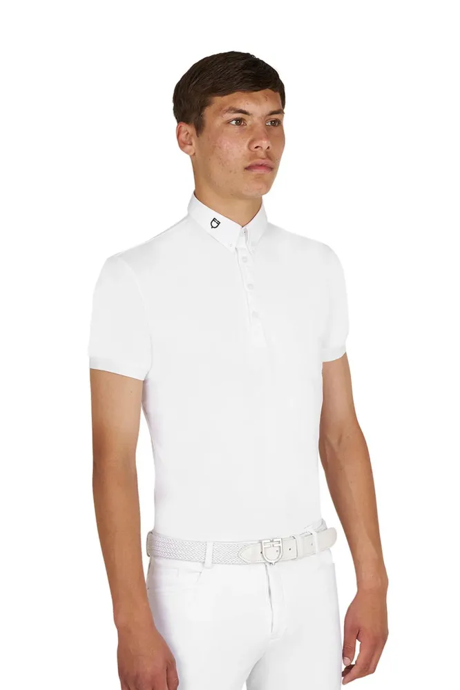 Herren Turnierpoloshirt atmungsaktiv White M