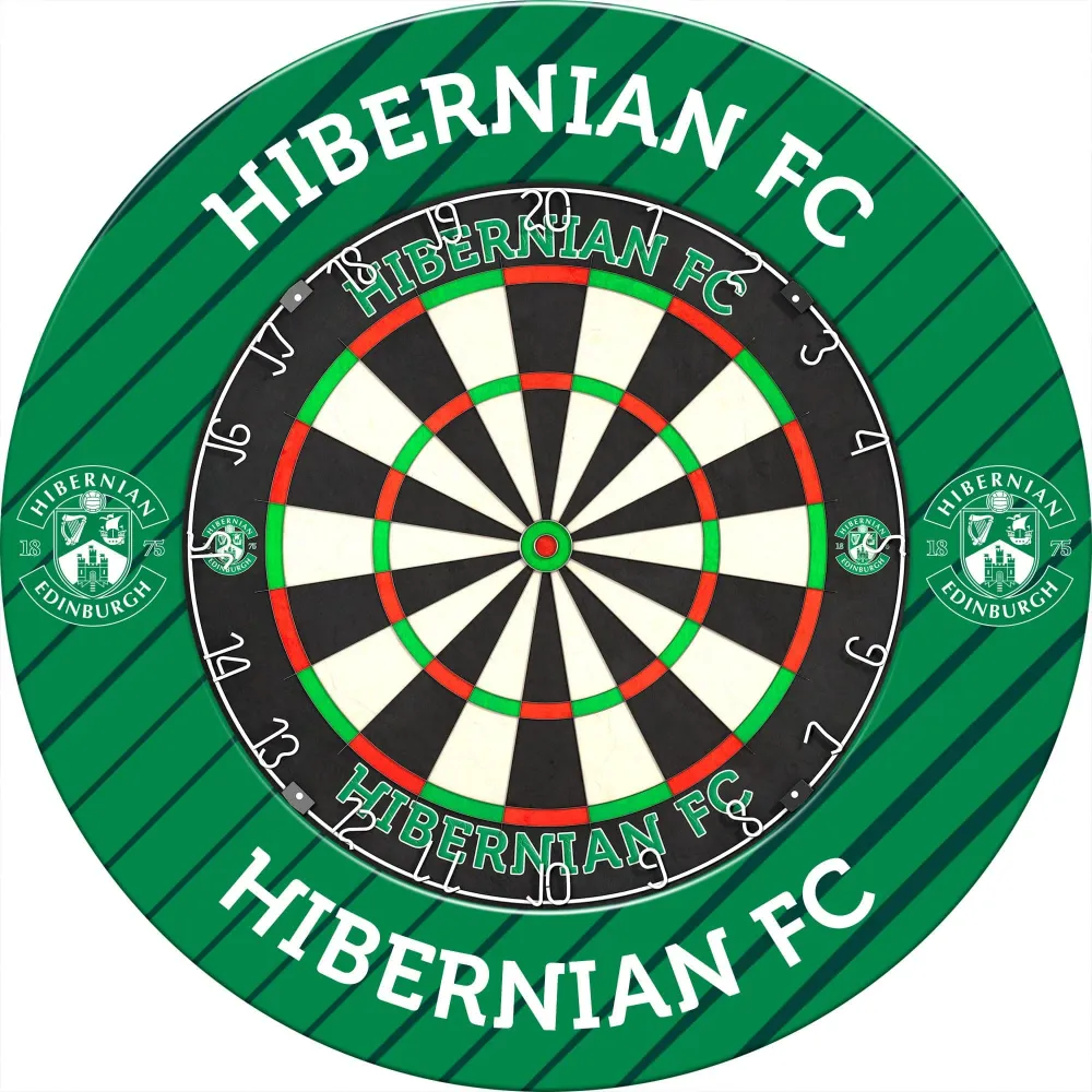 Hibernian FC – Offizielles Lizenzprodukt – Dartboard Surround – S1 – Stripe Crest