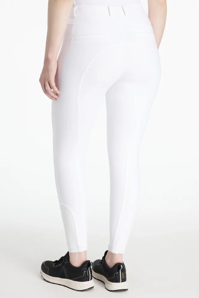 Isabelle Damen Reithose mit Vollbesatz White 42