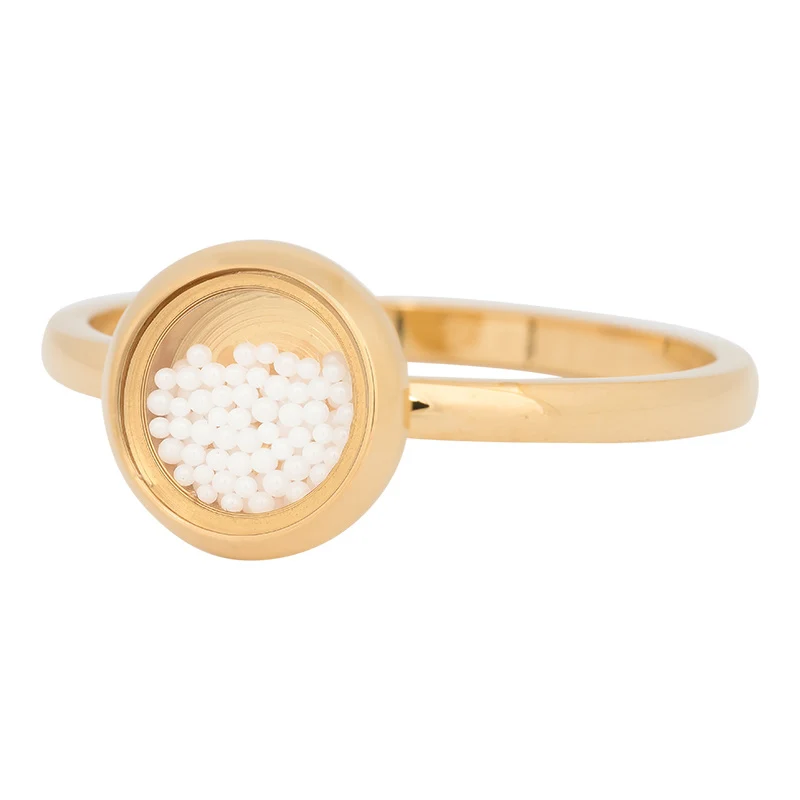 iXXXi-Füllring „White Balls Gold“ 4 mm