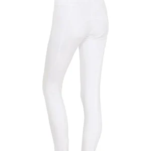 Kalea Damen Vollbesatz Reitleggings White XL