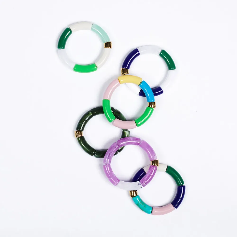 LAURIER ARMBAND / 10 white gold jade