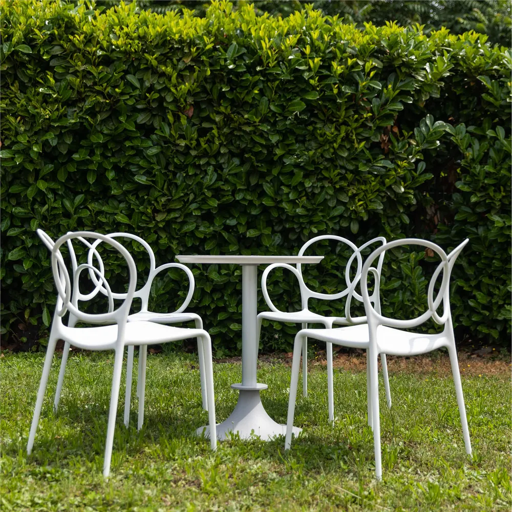 Lord Yi White Marmor Cafe Table