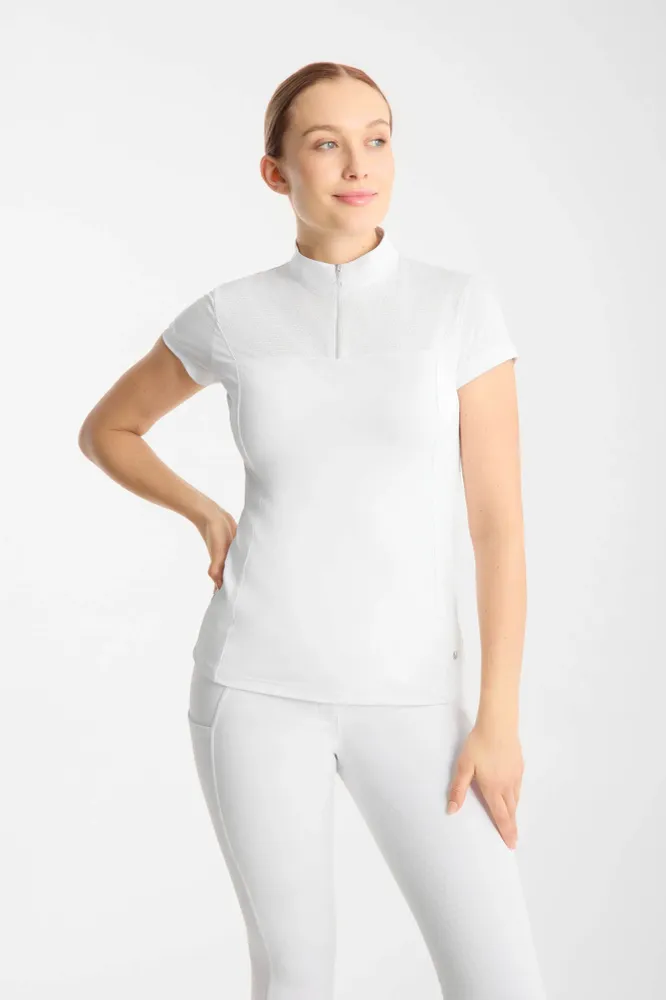 Louisa Damen Mesh Turniershirt White 44
