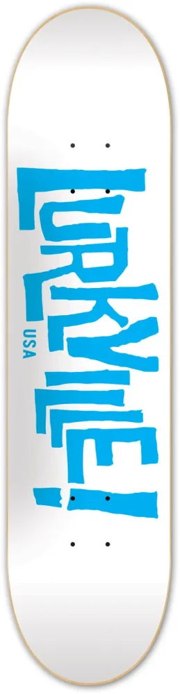 Lurkville Logo White Blue 8.5