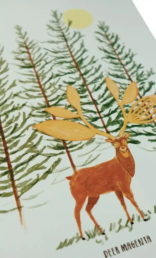 Magenta Deer 8.125 Deck