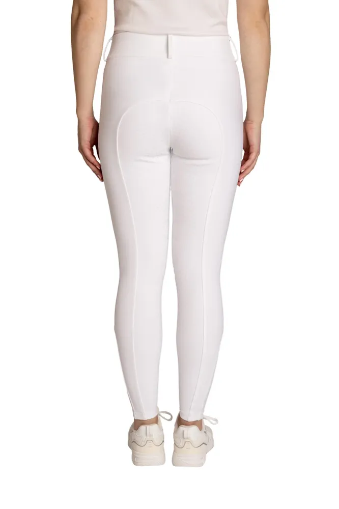 Miami Damen-Reithose mit Vollbesatz White 36