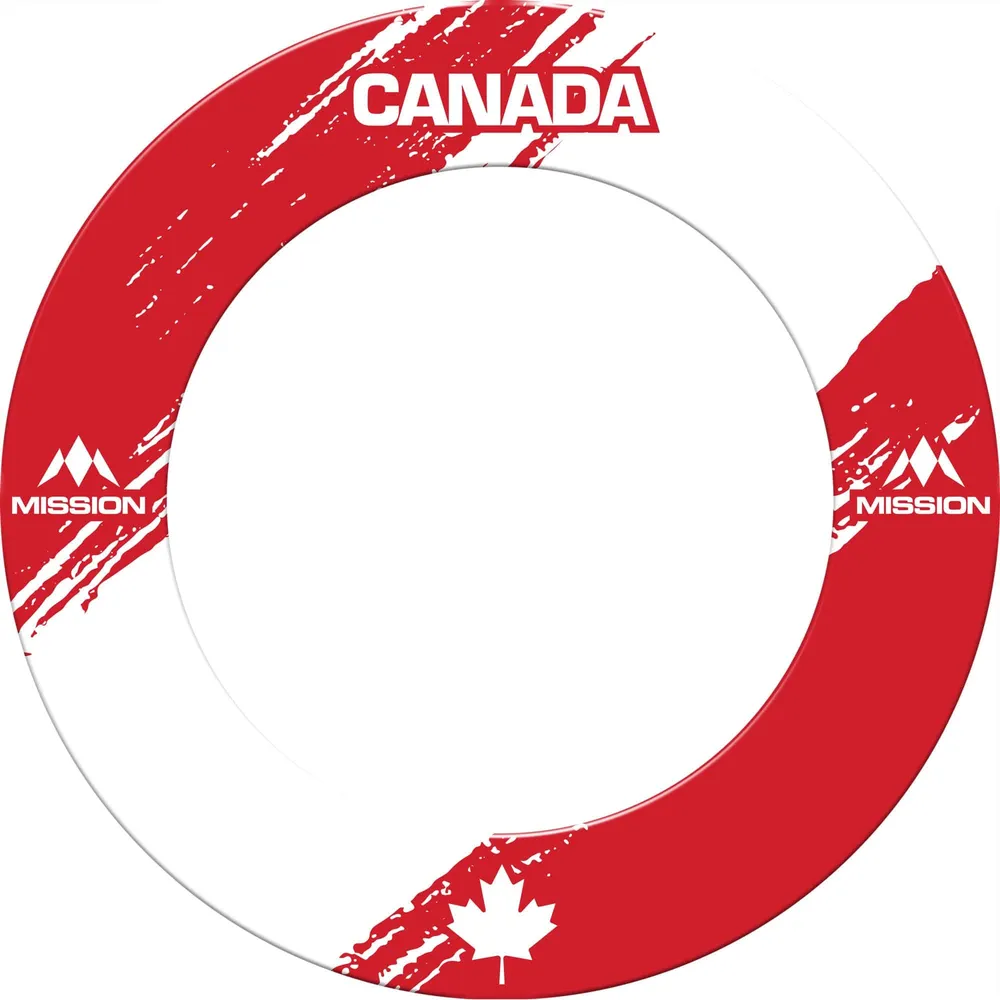 Mission Dartboard Surround – Canada Design – Schräges Design – Ahornblatt