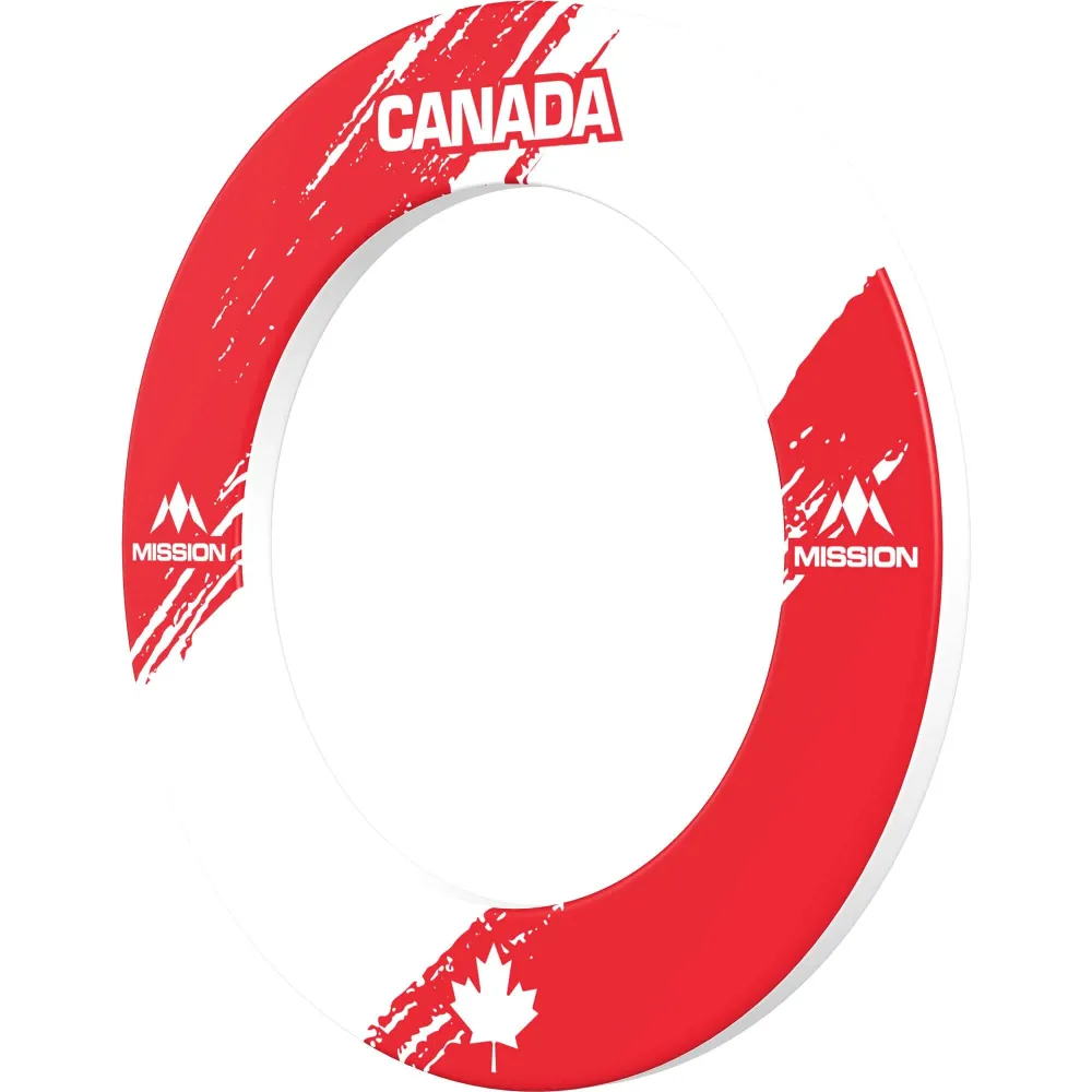 Mission Dartboard Surround – Canada Design – Schräges Design – Ahornblatt