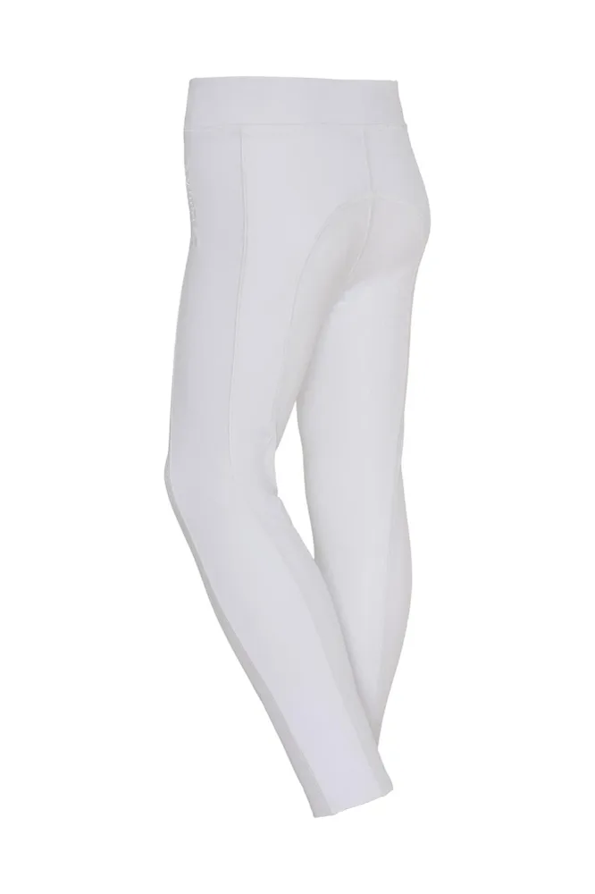 Molly Kinder Vollbesatz Reitleggings White 116