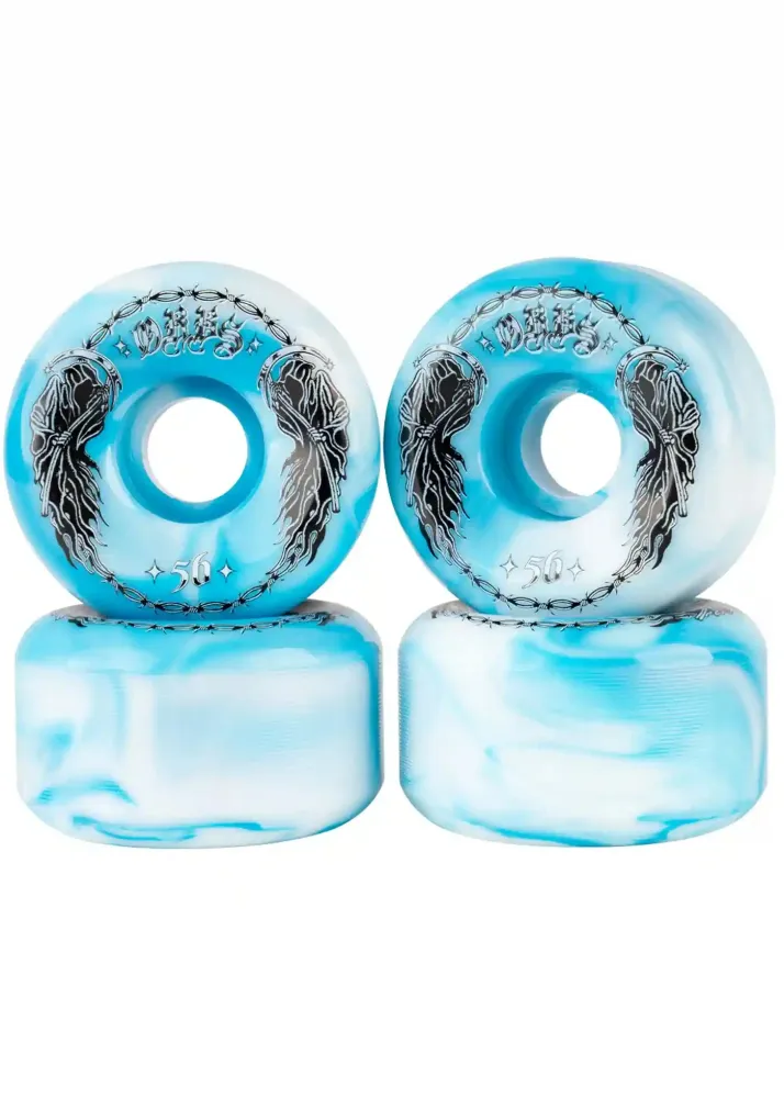 Orbs 56mm 99A Specters Swirls Wheels Blue White