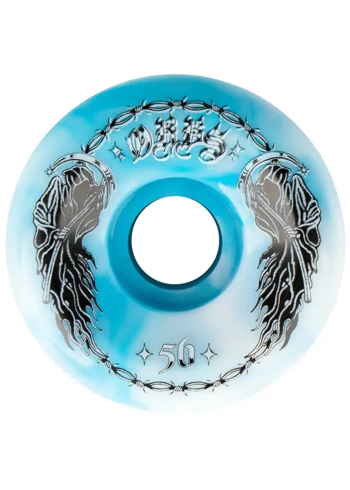 Orbs 56mm 99A Specters Swirls Wheels Blue White