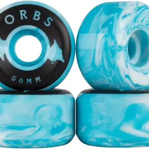 Orbs Specters Swirls Blue White 99A 56mm