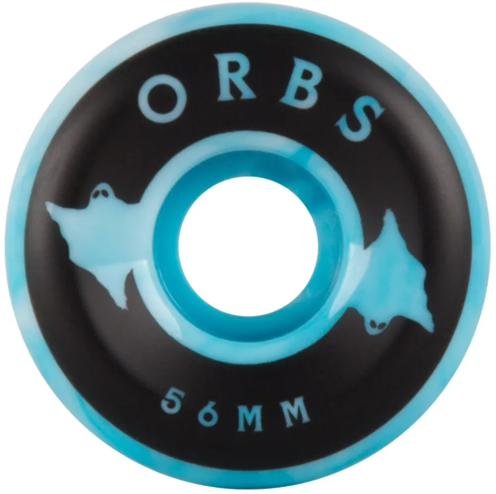 Orbs Specters Swirls Blue White 99A 56mm