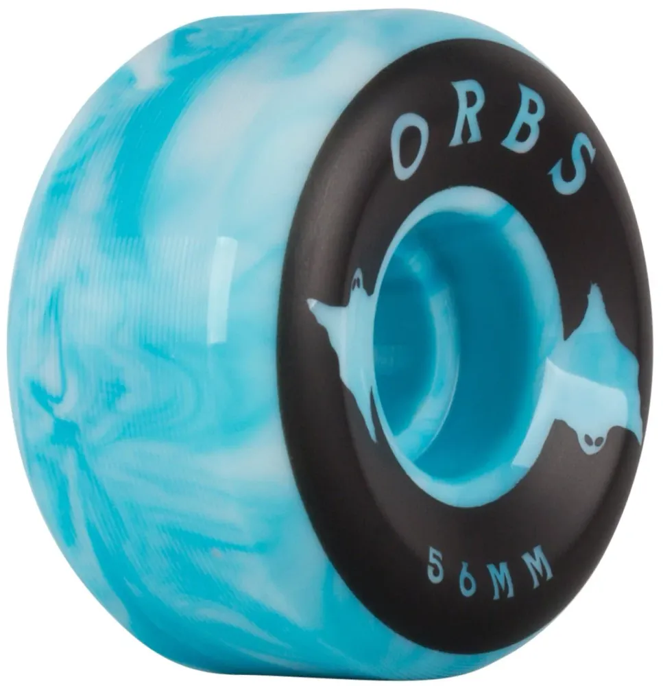 Orbs Specters Swirls Blue White 99A 56mm