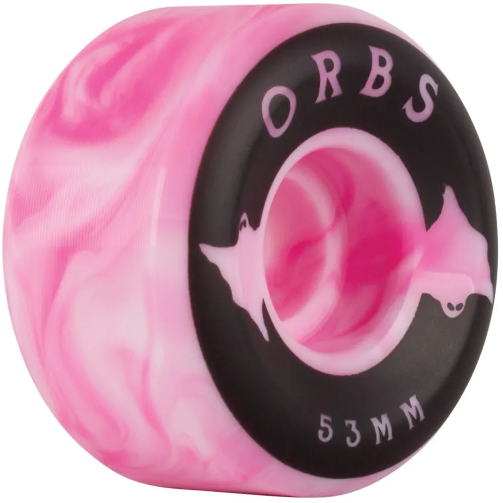 Orbs Specters Swirls Pink White 99A 53mm