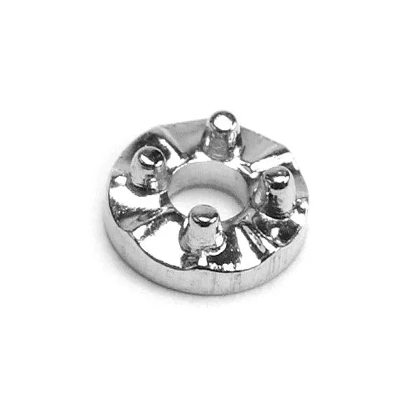 14K White Gold Round Pin Point Illusion Top Die Struck Setting Otto Frei