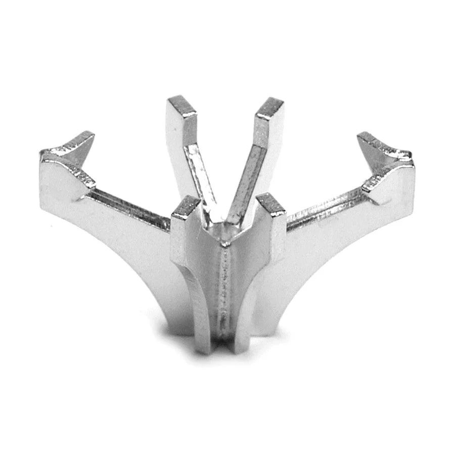 14K White Marquise V-End 6-Prong Die Struck Otto Frei