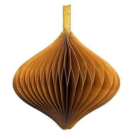 Papieranhänger 8cm white&gold