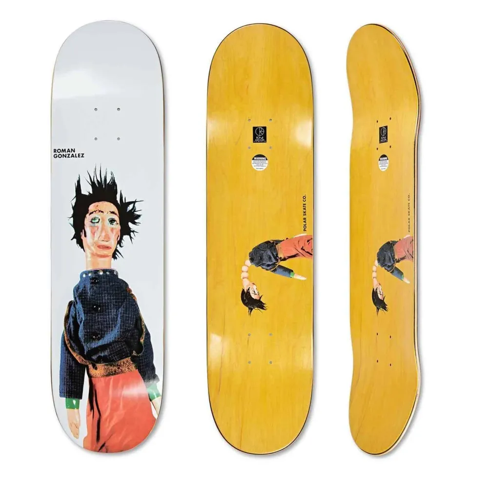Polar Skate Co. Gonzalez Lorca 8.375 Deck White