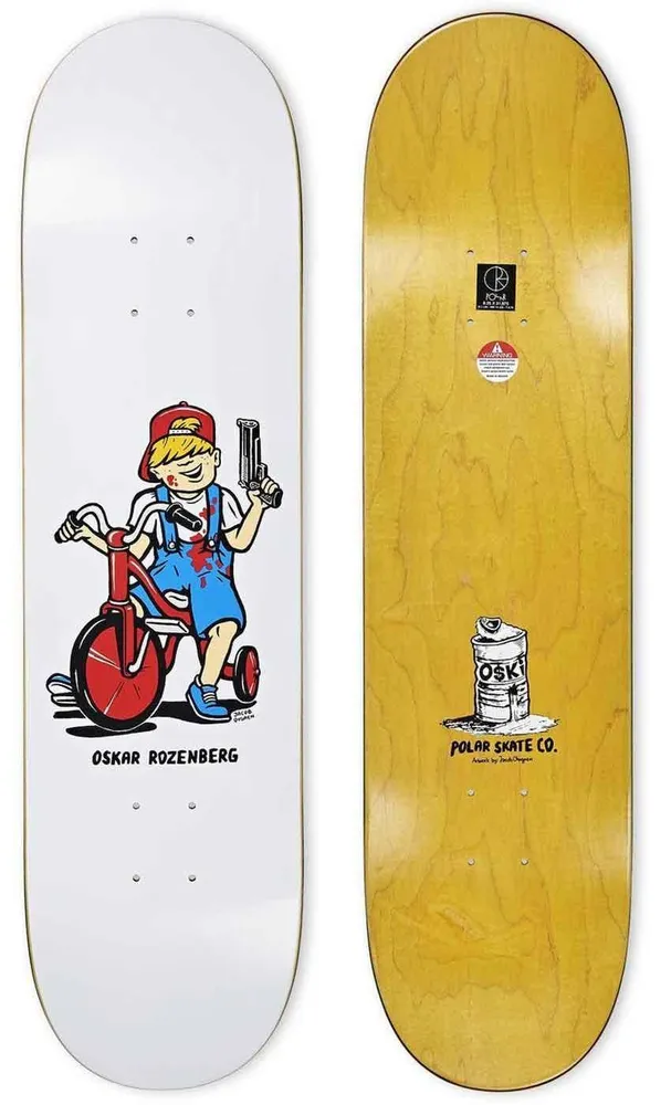 Polar Skate Co. Rozenberg Tricicle 8.25 Deck White