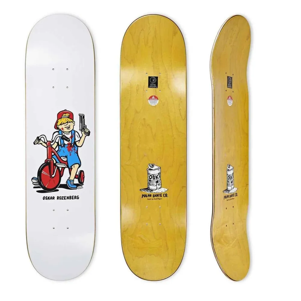 Polar Skate Co. Rozenberg Tricicle 8.25 Deck White