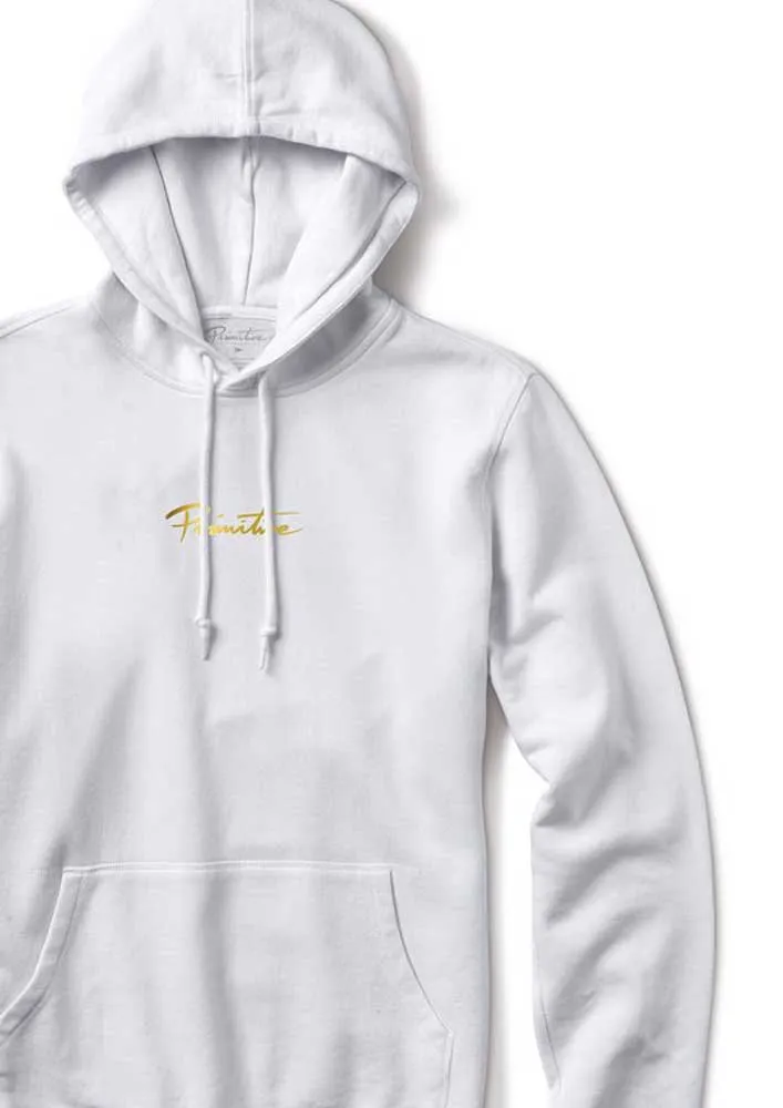 Primitive Nuevo Gold Foil Hooded Sweatshirt White