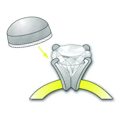 18K White Round Redi-Prong Refills Redi-Prongs