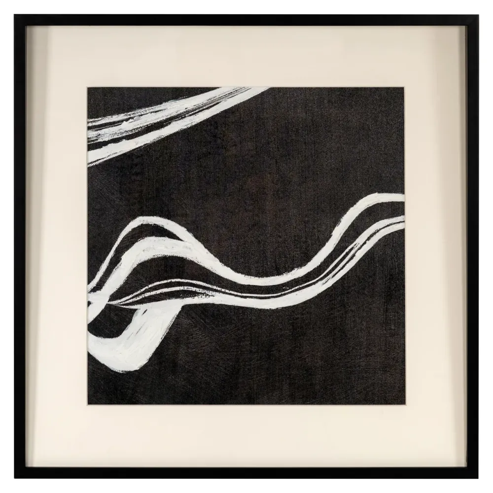 Richmond Interiors Wandkunst Jozra black/white
