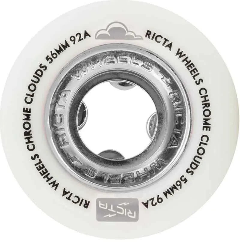 Ricta 92A 56mm Chrome Clouds White Wheels