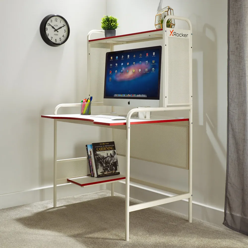 X Rocker White Icarus Gaming-Tisch
