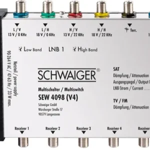 SAT Multischalter 9/8 mit integriertem Netzteil