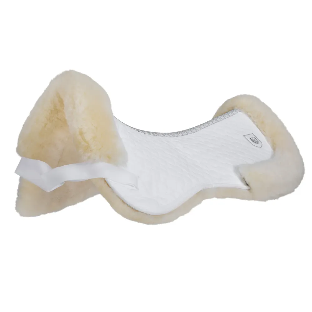 Sattelpad mit Rand White/Off-white WB