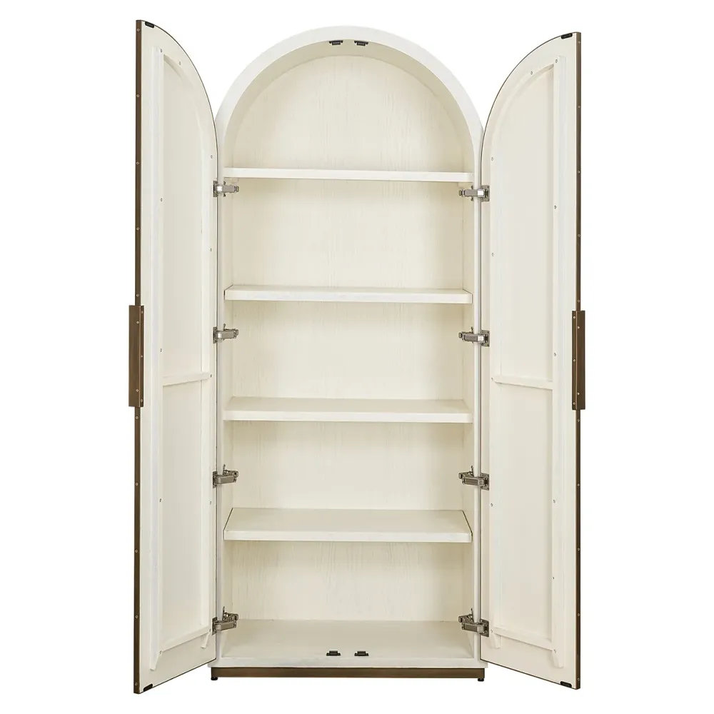 SchrankTivoli mit gebogener Oberseite 2-türig (White)