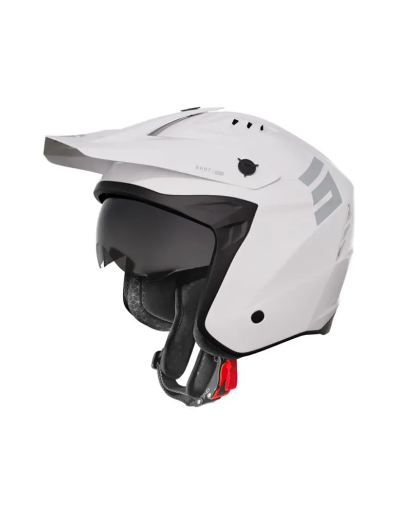 SHOT SPRINGHELM SOLID WHITE_GLOSSY XS