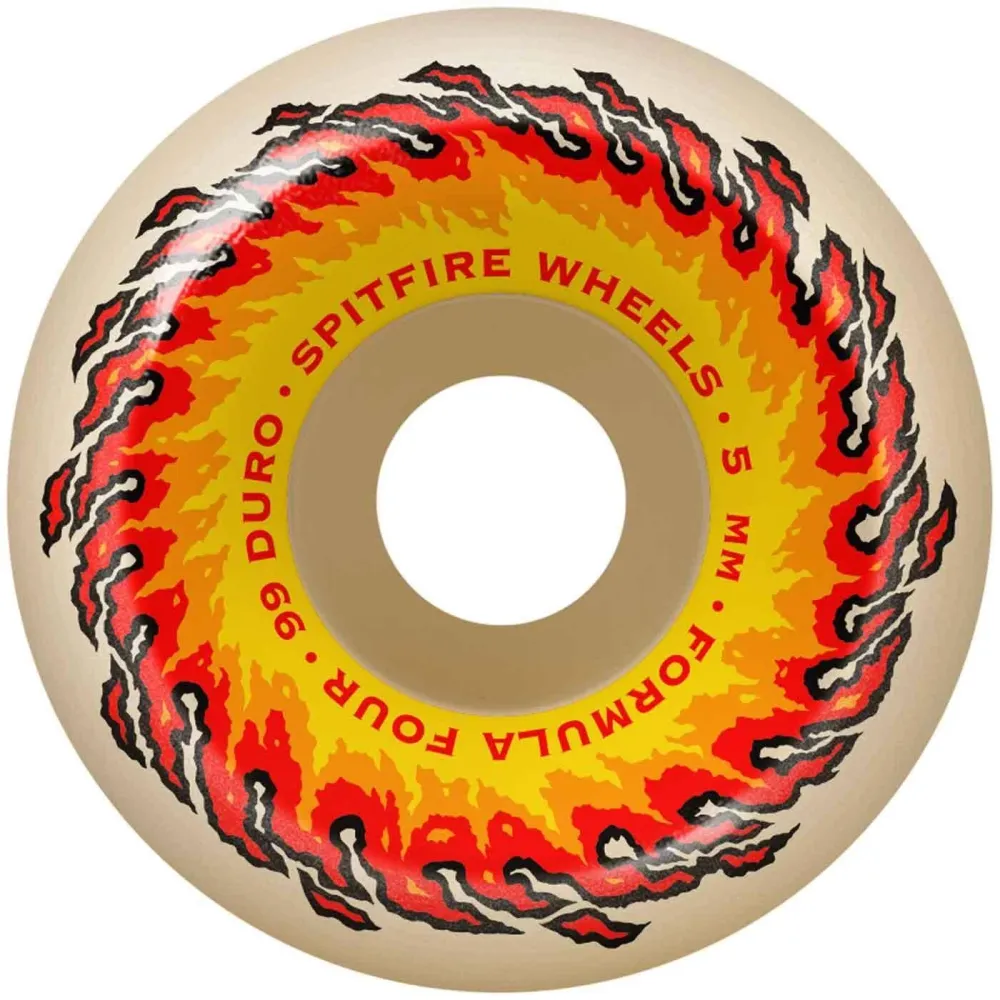 Spitfire 54mm 99A Formula Four Conical Fireball Wheels White