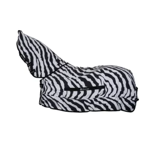 Sweet-Itch Zebra Ekzemerdecke mit festem Halsteil Black/White 130