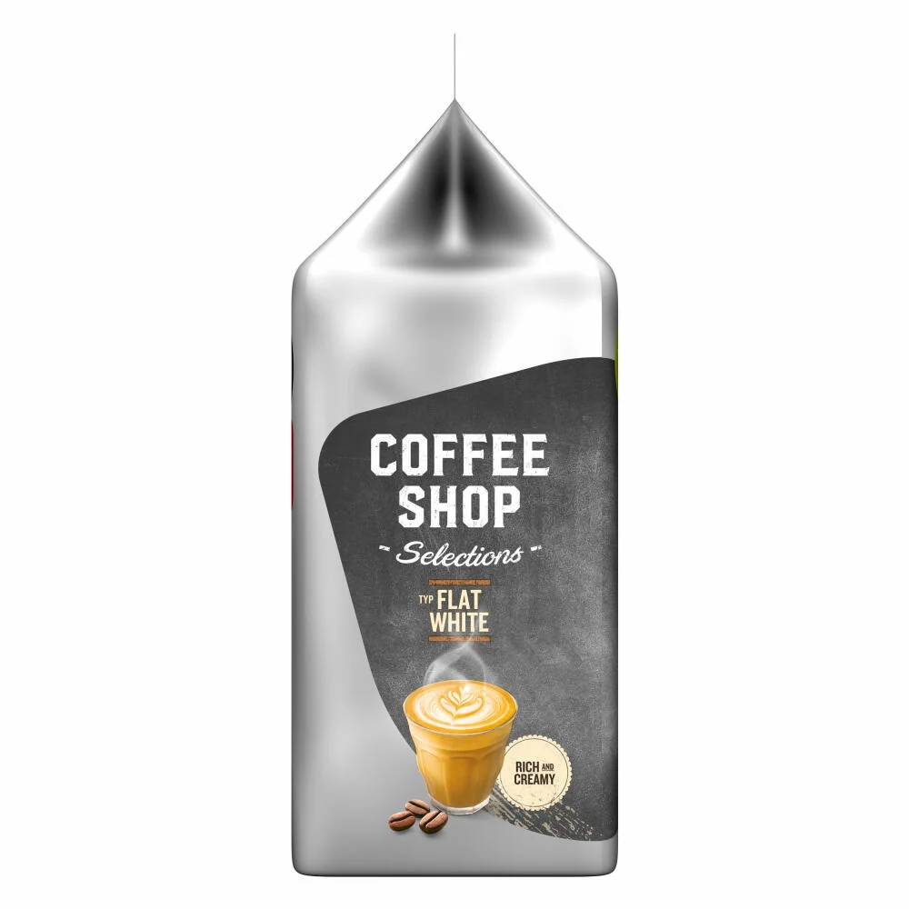 Tassimo Flat White 3er Set, Coffee Shop Selections, Kaffee, Kaffeegetränk, 48 T-Discs / 24 Portionen