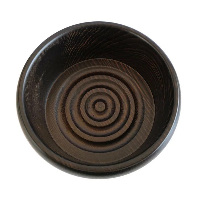 TGS Spiral Rasierschale Holz